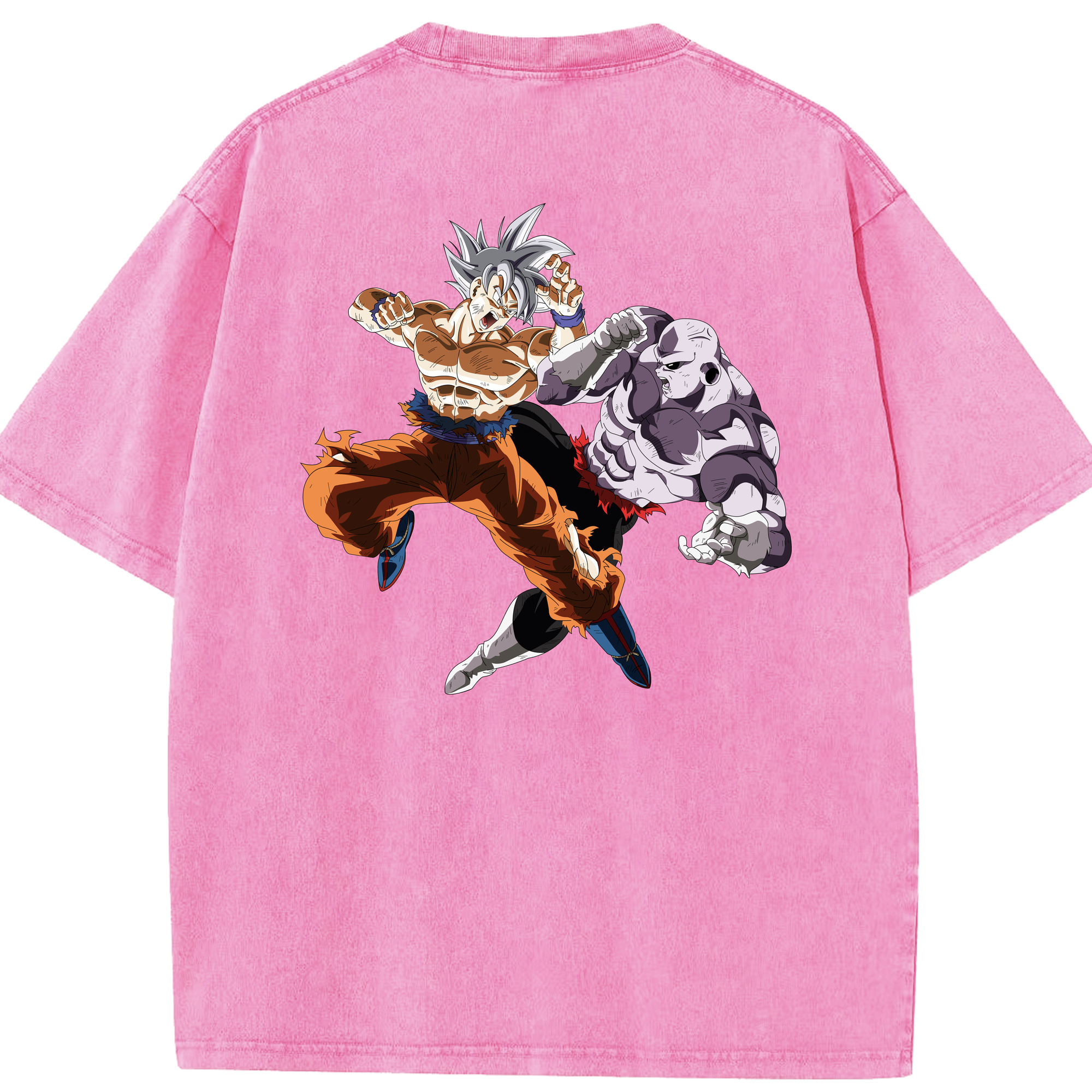 （画像用） ドラゴンボール 孫悟空（そん ごくう）Son Goku カカロット DRAGON BALL Kakarotto 綿100% ヴィンテージ風 半袖Tシャツ（背面プリント）